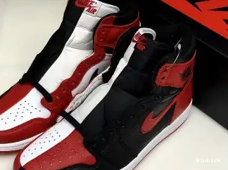 "HOMAGE RED 1 RETRO JORDAN AIR HOME" 861428-061 TO 0504